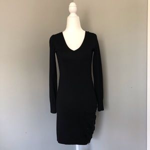 V-neck Sweater Dress